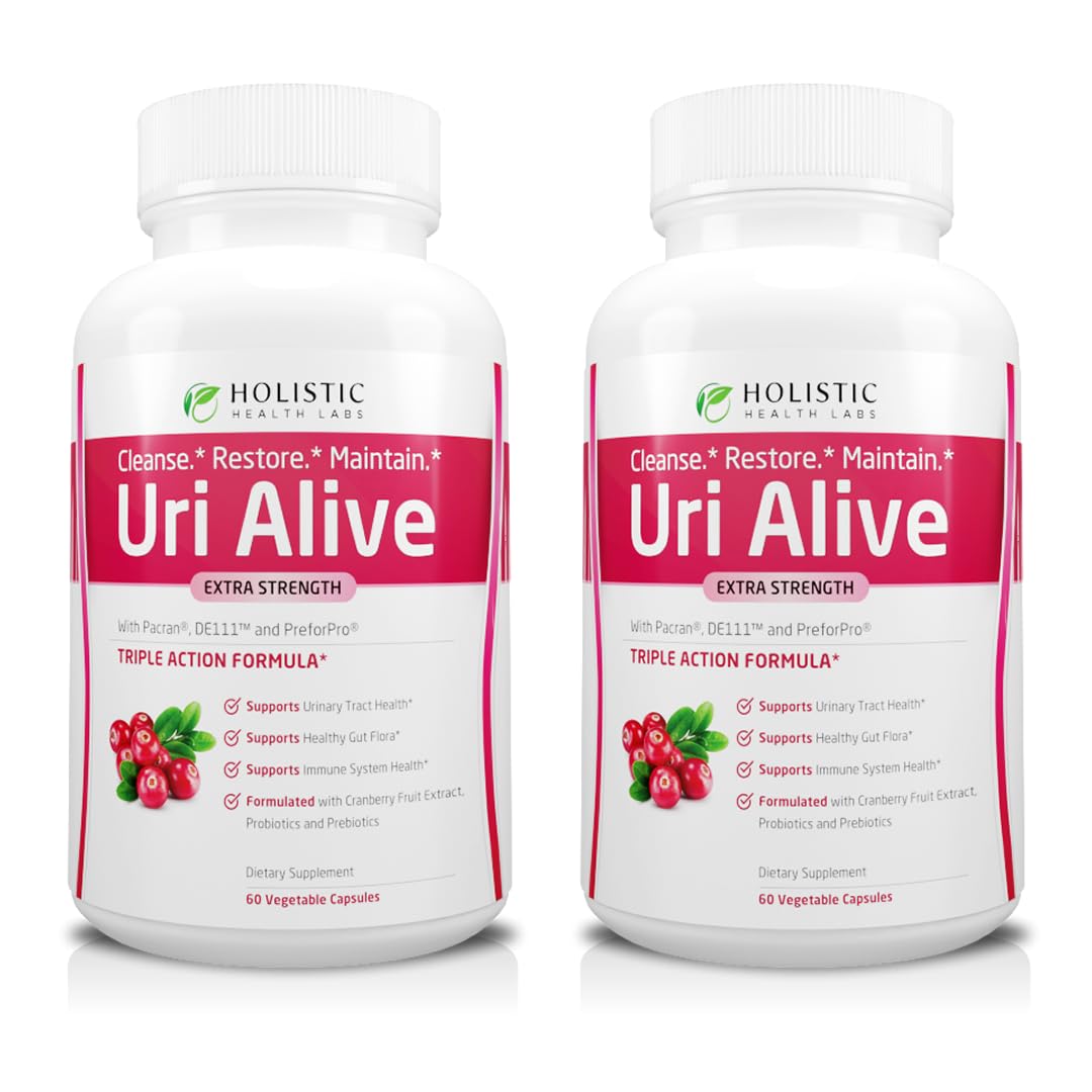 Holistic Health Labs Uri Alive extra strength bottle for urinary support, daily use