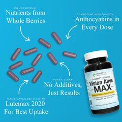 Vision Alive Max bottle front view for easy daily use.