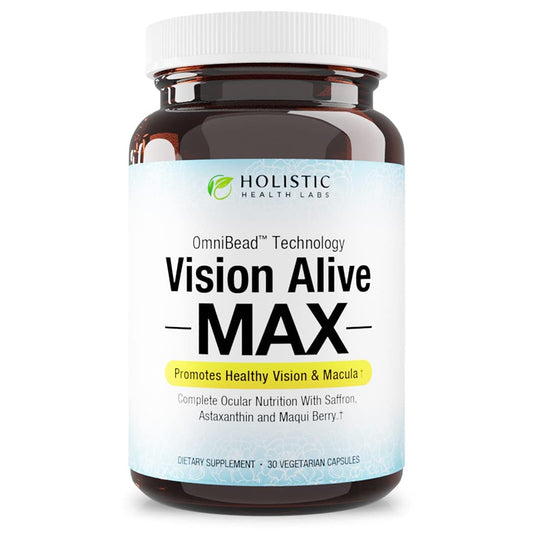 Vision Alive Max bottle pour for daily eye strain relief.