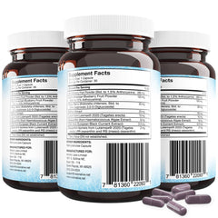 Holistic Health Labs Vision Alive Max bottle with saffron and astaxanthin details.