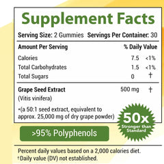 Grape Seed Gummies flavor focus with vibrant color and chewy texture