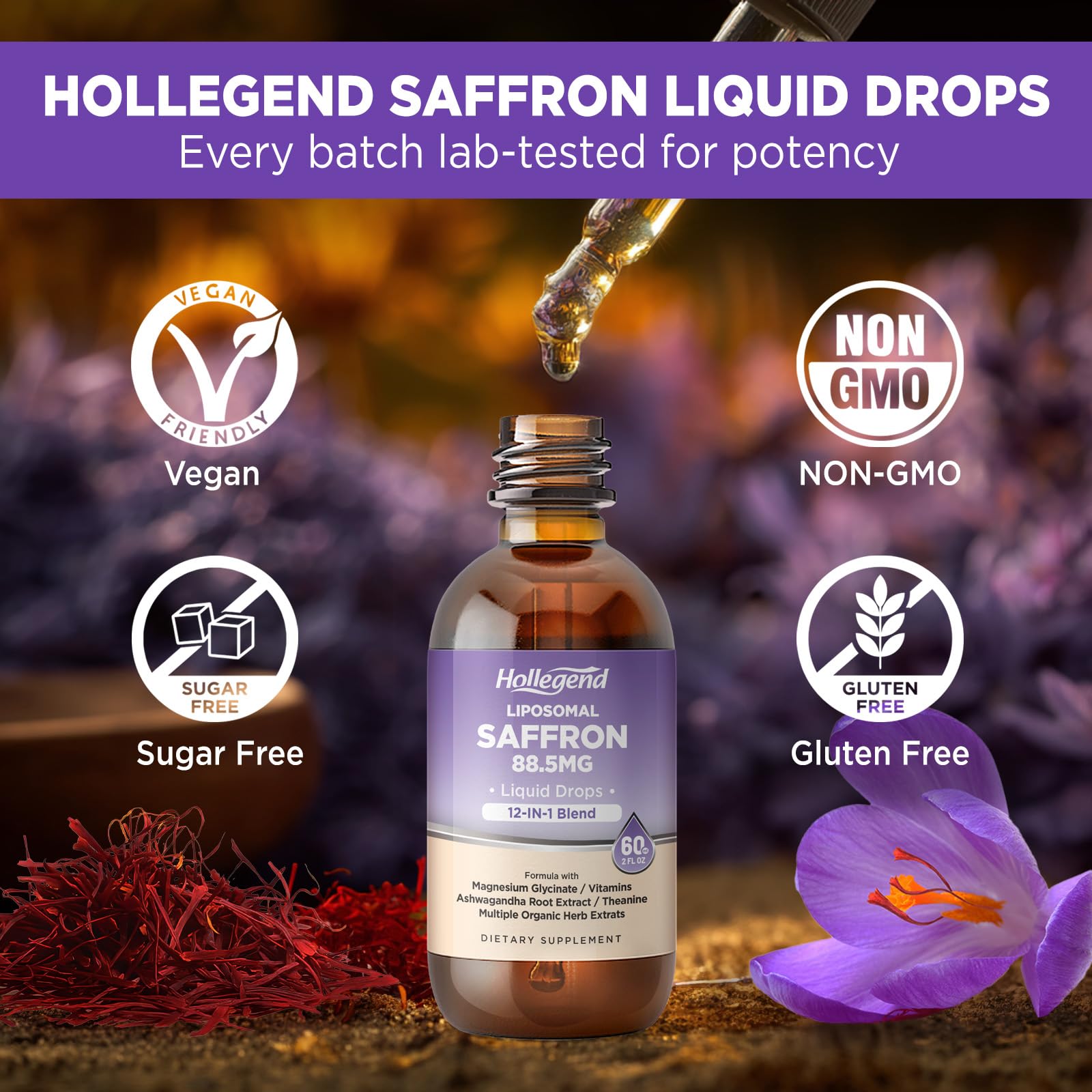 HOLLEGEND Lemon flavor on bottle prompts tasty easy daily use