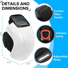 HOLLOII knee massager is cordless and portable for on-the-go use