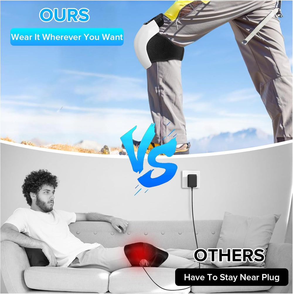 HOLLOII knee massager LED screen enables quick, intuitive control