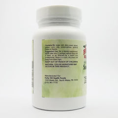 Holly Hill Health Foods European standardized saw palmetto label emphasizing European standards
