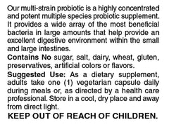 Holly Hill Suprema Dophilus packshot shows 120 vegetarian capsules for daily probiotic support