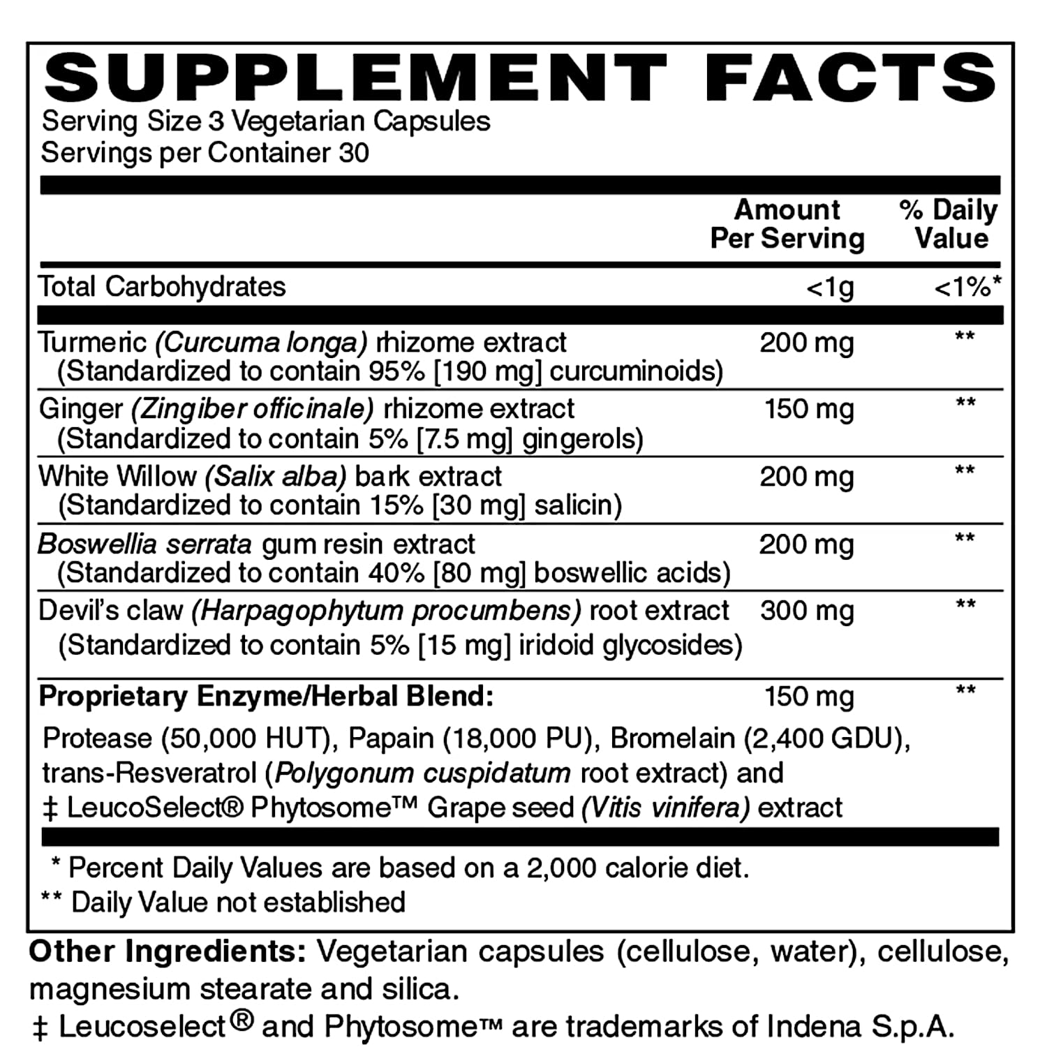 Holly Hill Inflammove capsules close-up showing plant-based formulation.