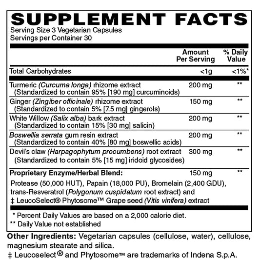 Holly Hill Inflammove capsules close-up showing plant-based formulation.