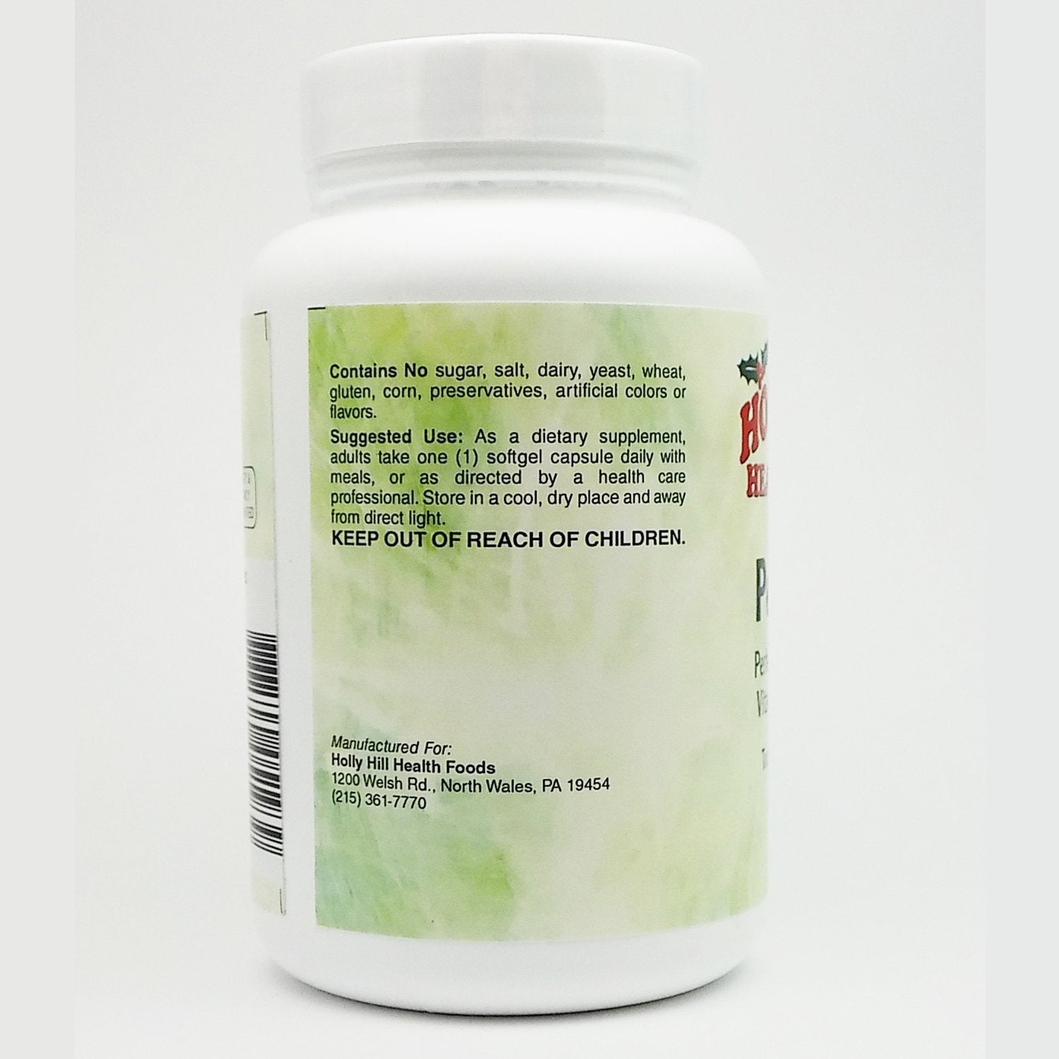Holly Hill Health Foods Perfect E Compound softgels for daily antioxidant support