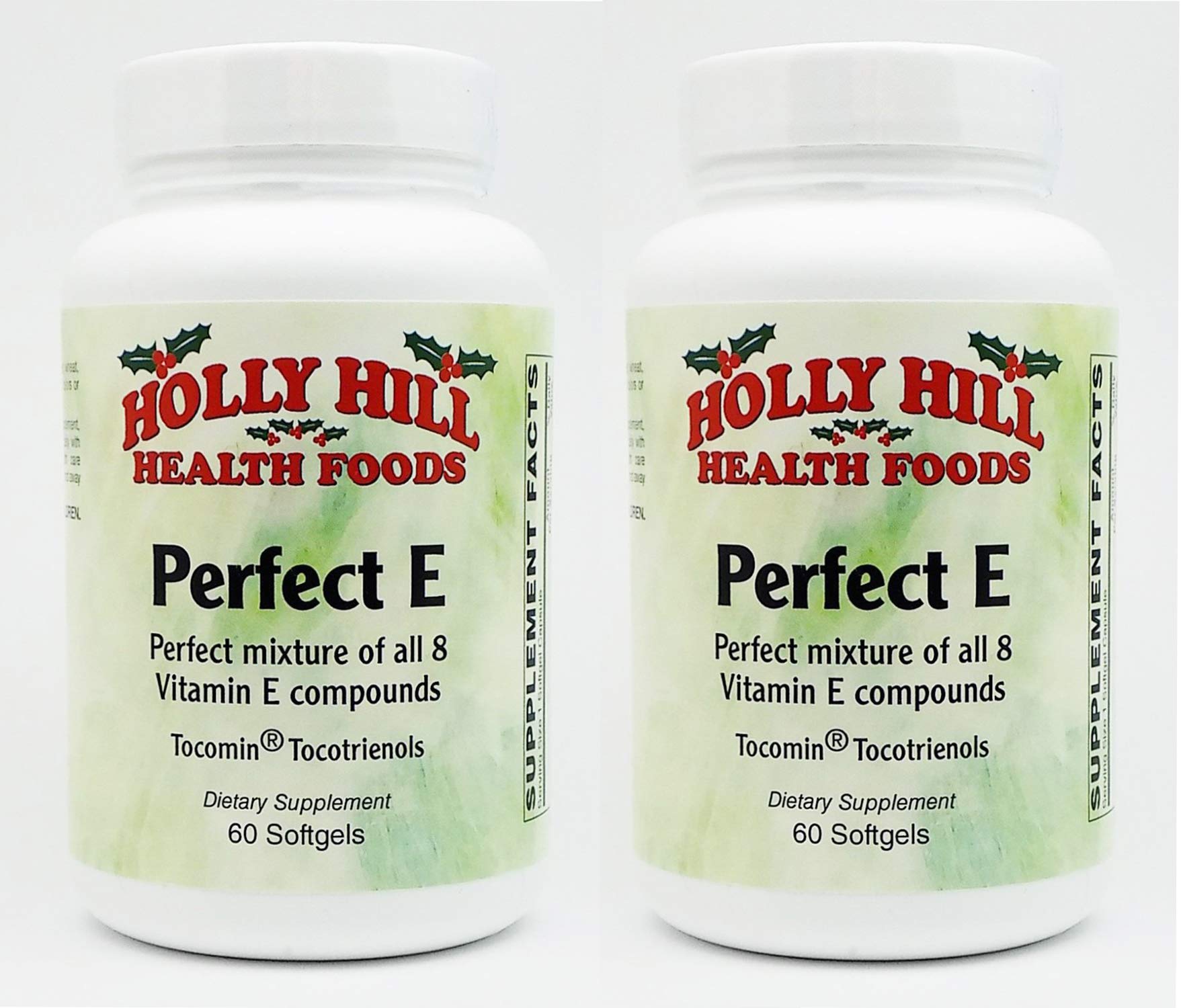 Holly Hill Perfect E Compound bottle front view showing complete vitamin E blend for daily support