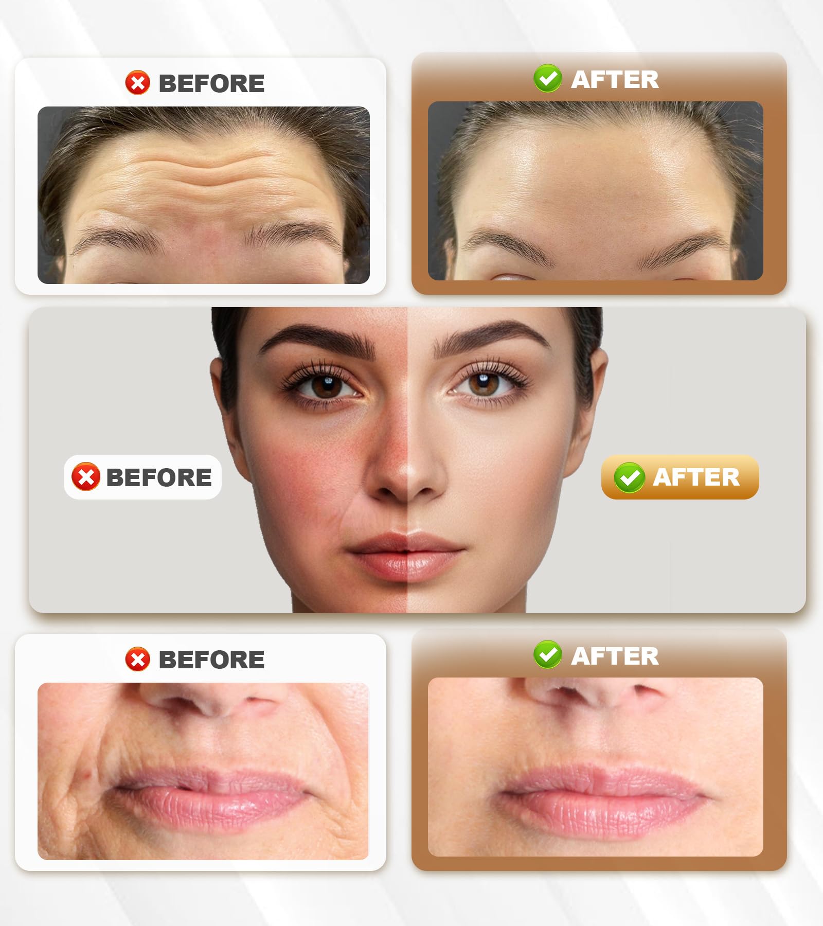 Holsn Face Massager Tool Red Light Therapy enhances soothing microphotons for skin support.