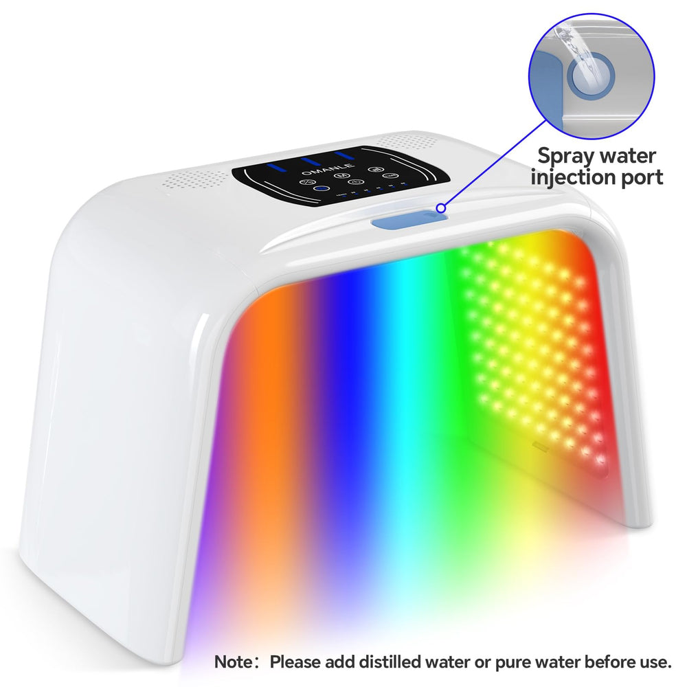 Holsn LED therapy device controls panel with adjustable brightness and cycle timing