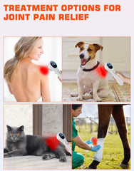 Holsn pet care usage demonstrates gentle therapy for pets.