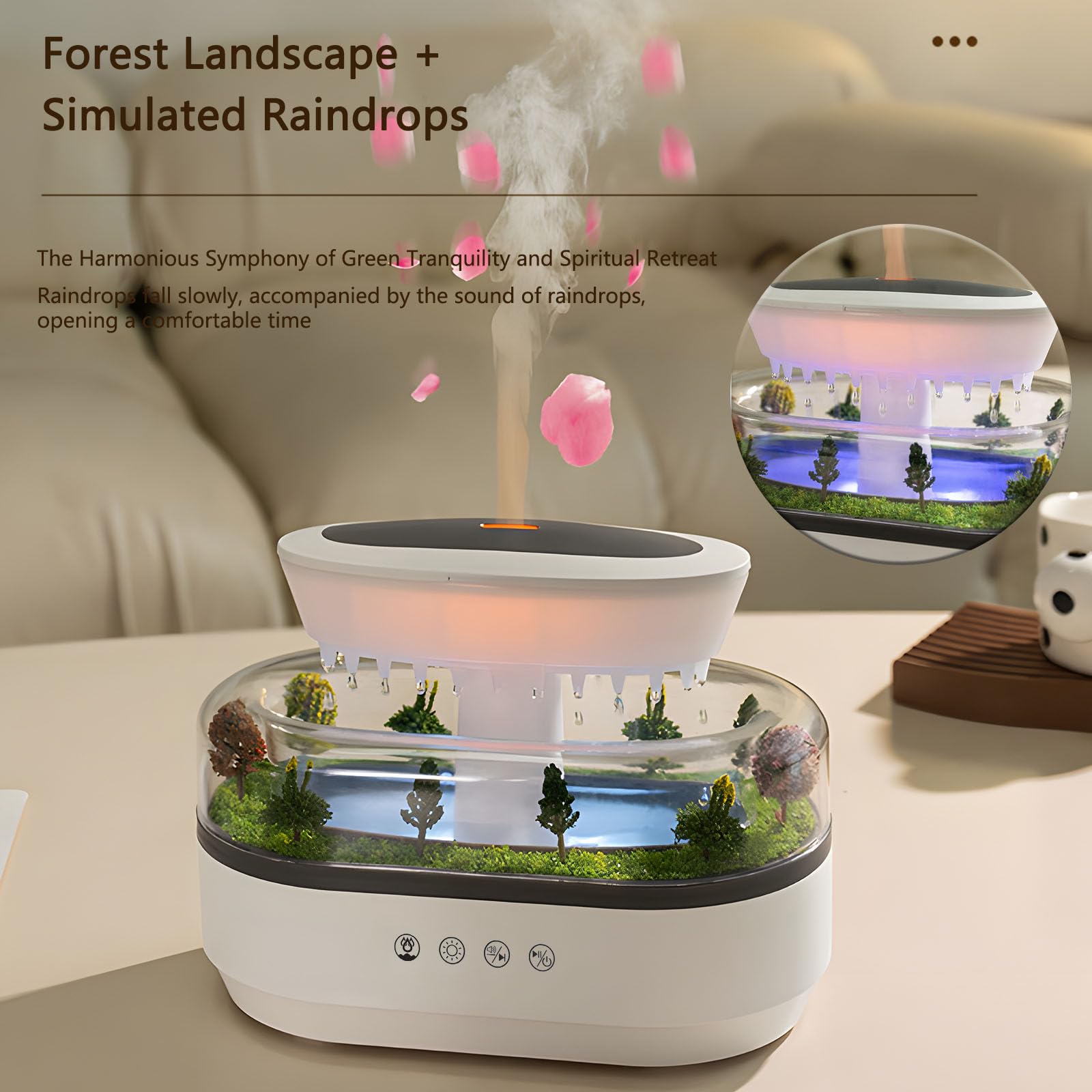 Holwim Mini Landscape design adds a decorative scene and tranquil glow