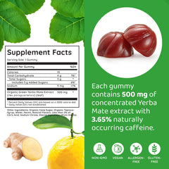 HOLYMARY Yerba Mate Gummies travel-friendly pack ready for on-the-go energy