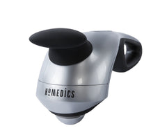 Homedics massager side handle showing easy grip for back and shoulders