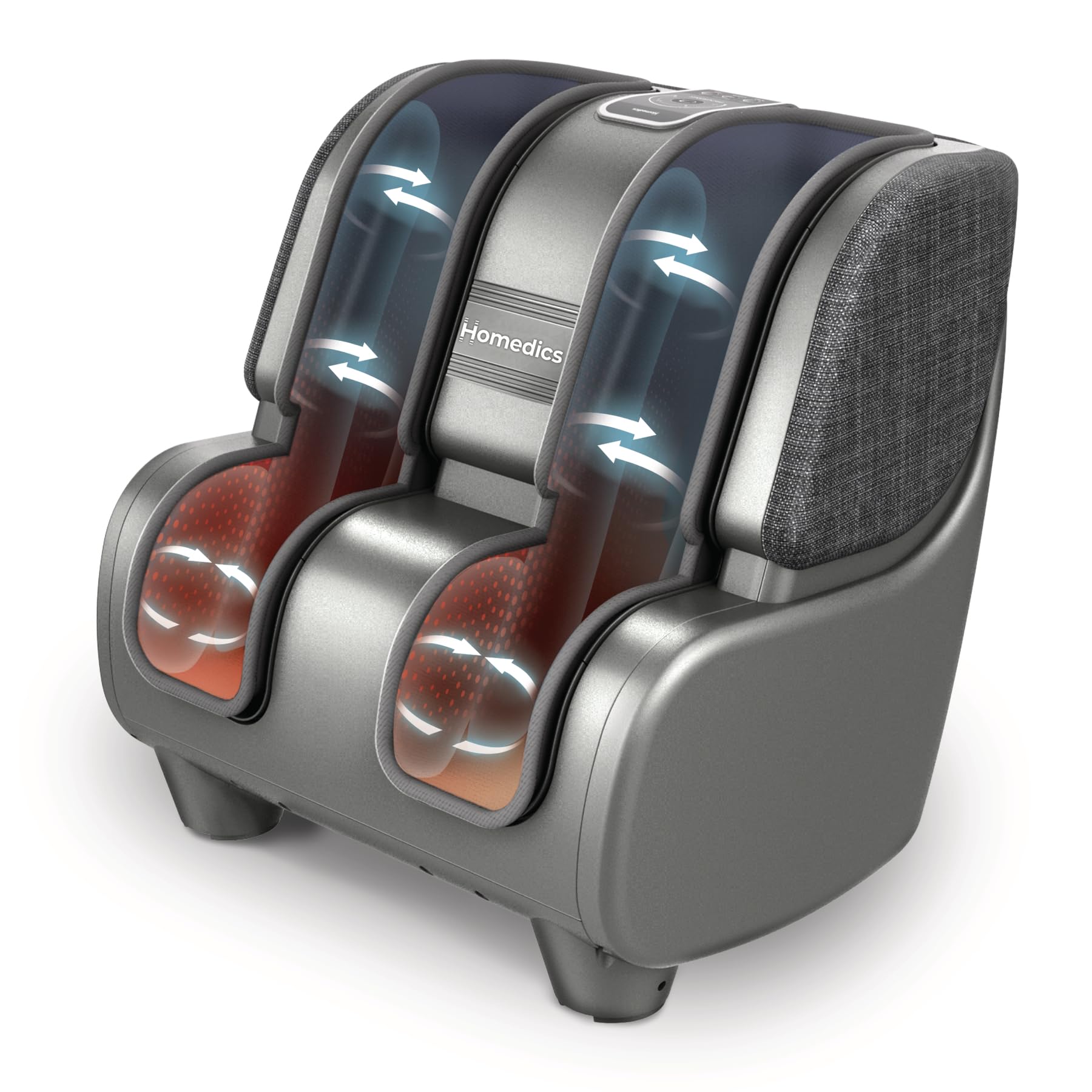Homedics Deluxe Foot Massager showing full calf-to-toe coverage for targeted relief