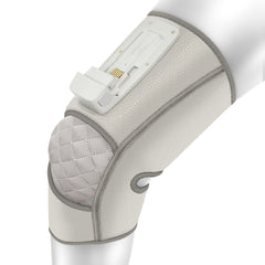 HoMedics Modulair Knee Wrap Massager in action delivering gentle knee compression for comfort