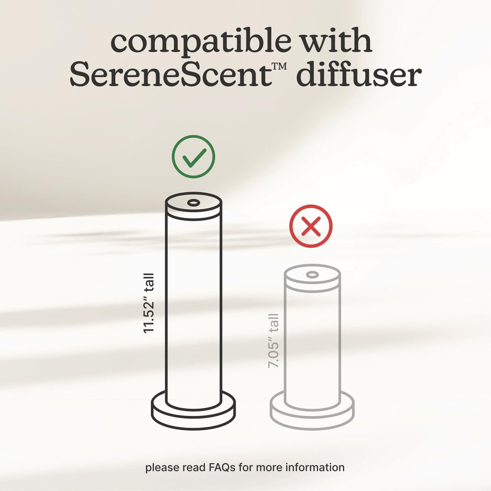 Homedics SereneScent USA-made bio-based formula packaging.