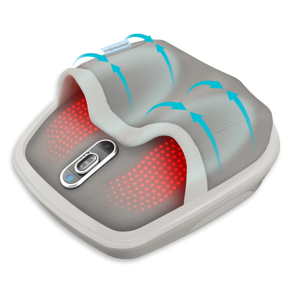 HoMedics Shiatsu Air Max Foot Massager front view for home spa relaxation.