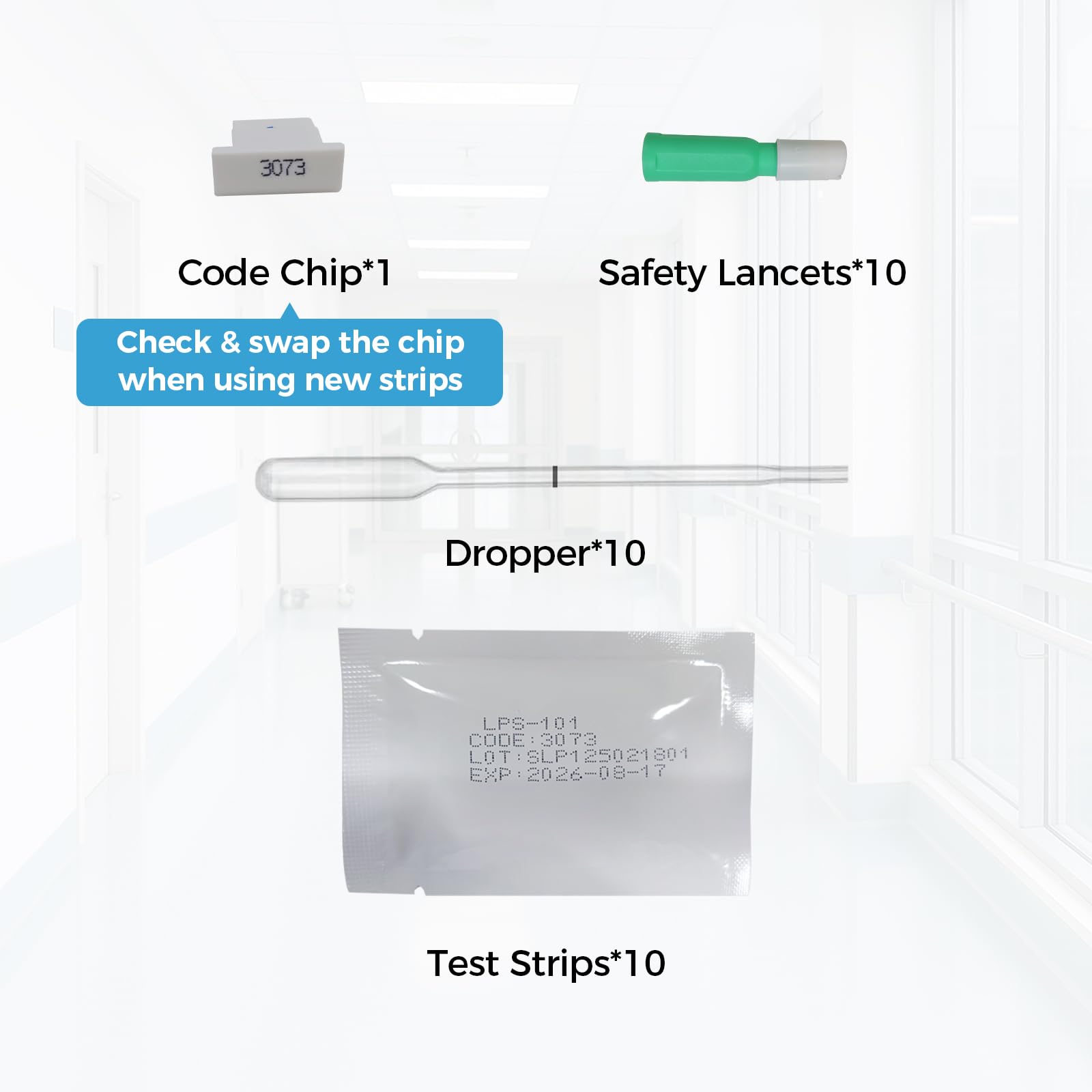 HOMEDSUN lancets and droppers included for easy sampling