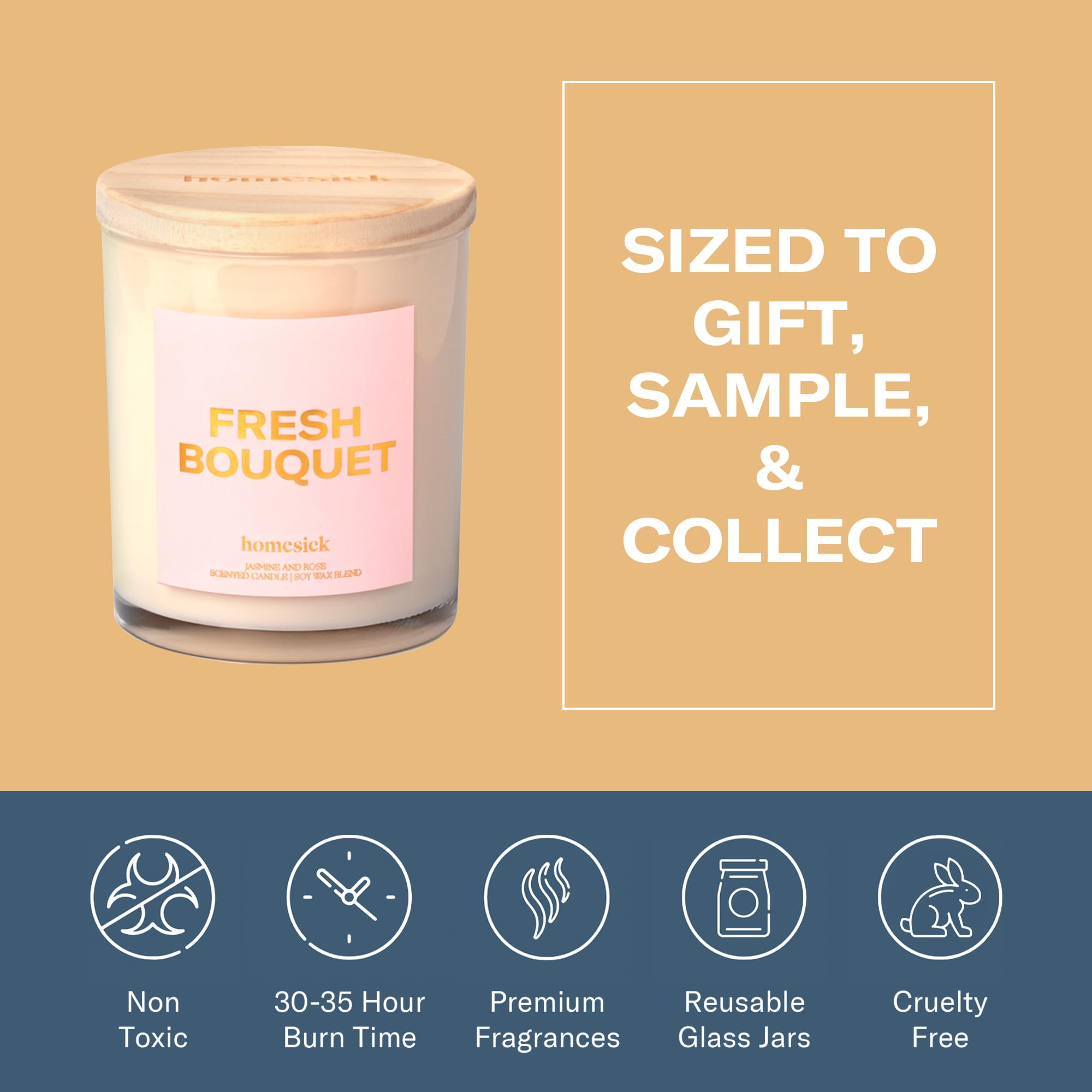 Candle on a dining table setting from Homesick Fresh Bouquet for cozy ambiance.
