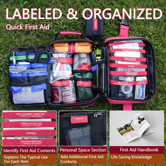 Homestockplus Advanced 324-Piece Kit with color-coded labels for quick item identification