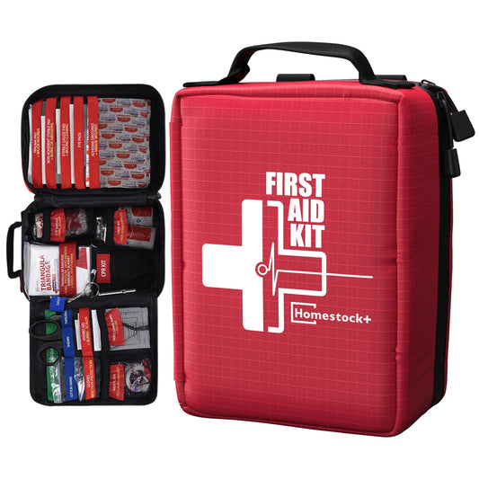 Homestockplus compact first aid kit for quick grab-and-go readiness.