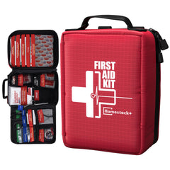 Homestockplus compact first aid kit for quick grab-and-go readiness.