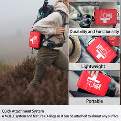 Homestockplus first aid kit with labelled sections supports quick access.