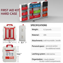 Homestockplus kit interior compartments organize supplies for fast emergencies.