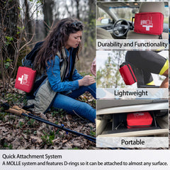 Homestockplus MOLLE car kit attachment keeps essentials within reach.