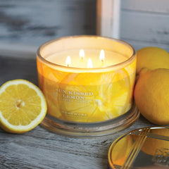 HomeWorx Sun Kissed Lemon 4-wick burn demonstrates strong scent throw across living spaces