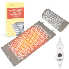 HOMLYNS heated acupressure mat setup offers instant comforting warmth
