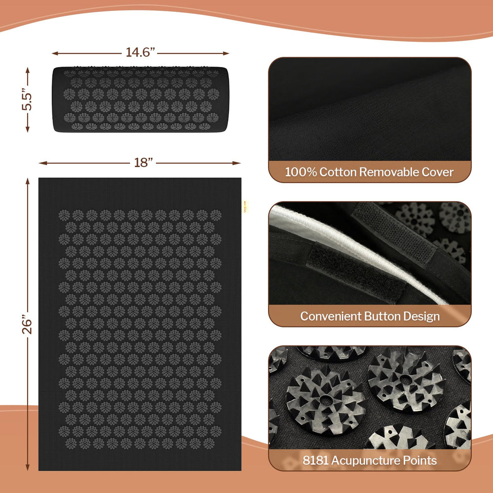 HOMLYNS heating pad in the set provides even warmth across the mat