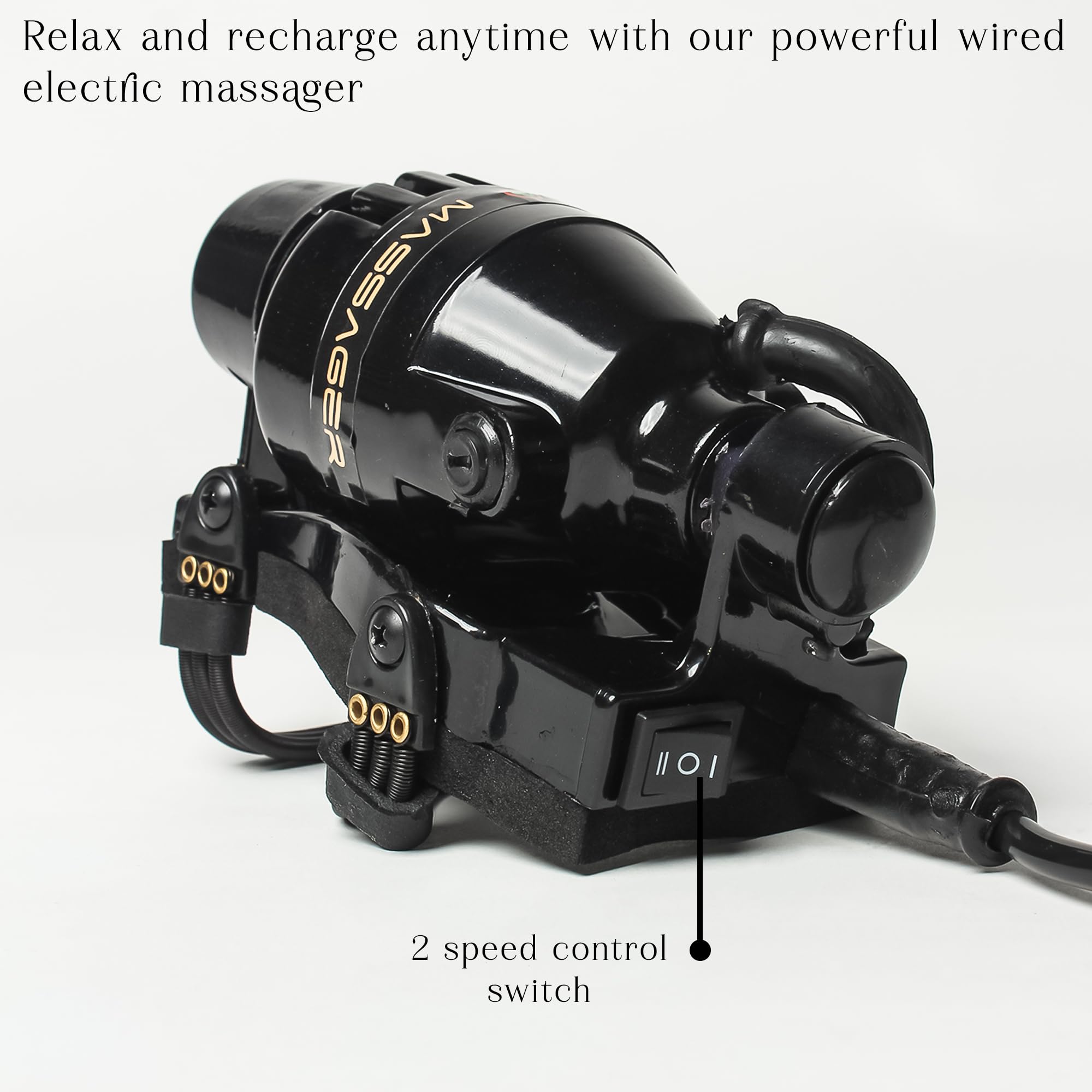 HOMORA full body massager in use on back relieving knots and fatigue