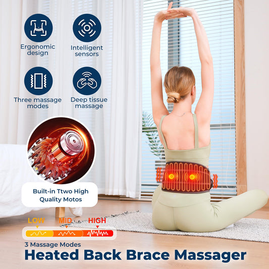 HOMRELEXA three heat level controls for personalized warmth.