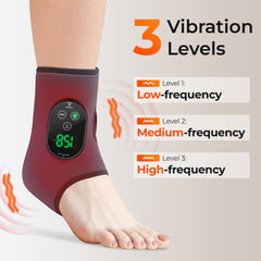 HOMVIMI cordless ankle massager 3000mAh battery powers up to two hours.