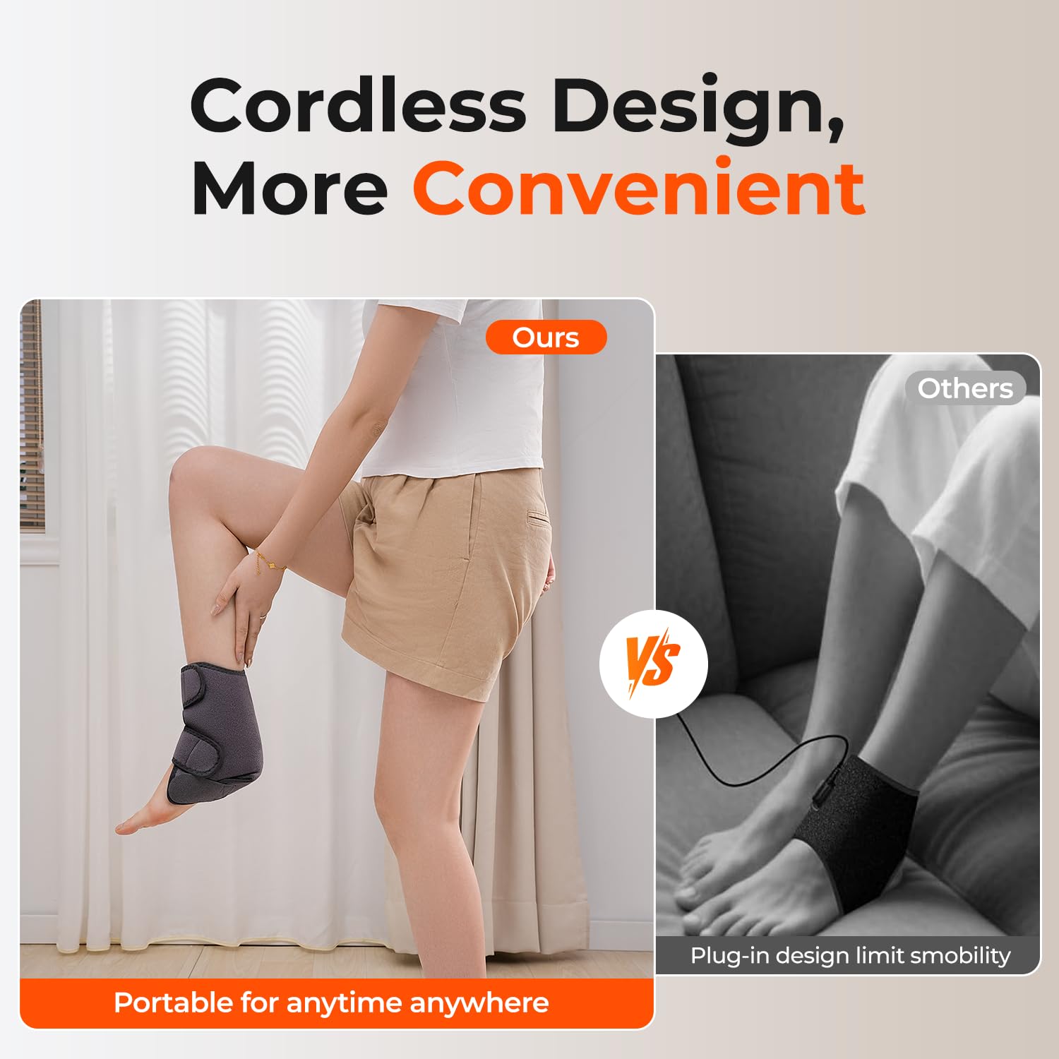 HOMVIMI adjustable wrap with breathable fabric fits most ankles comfortably.