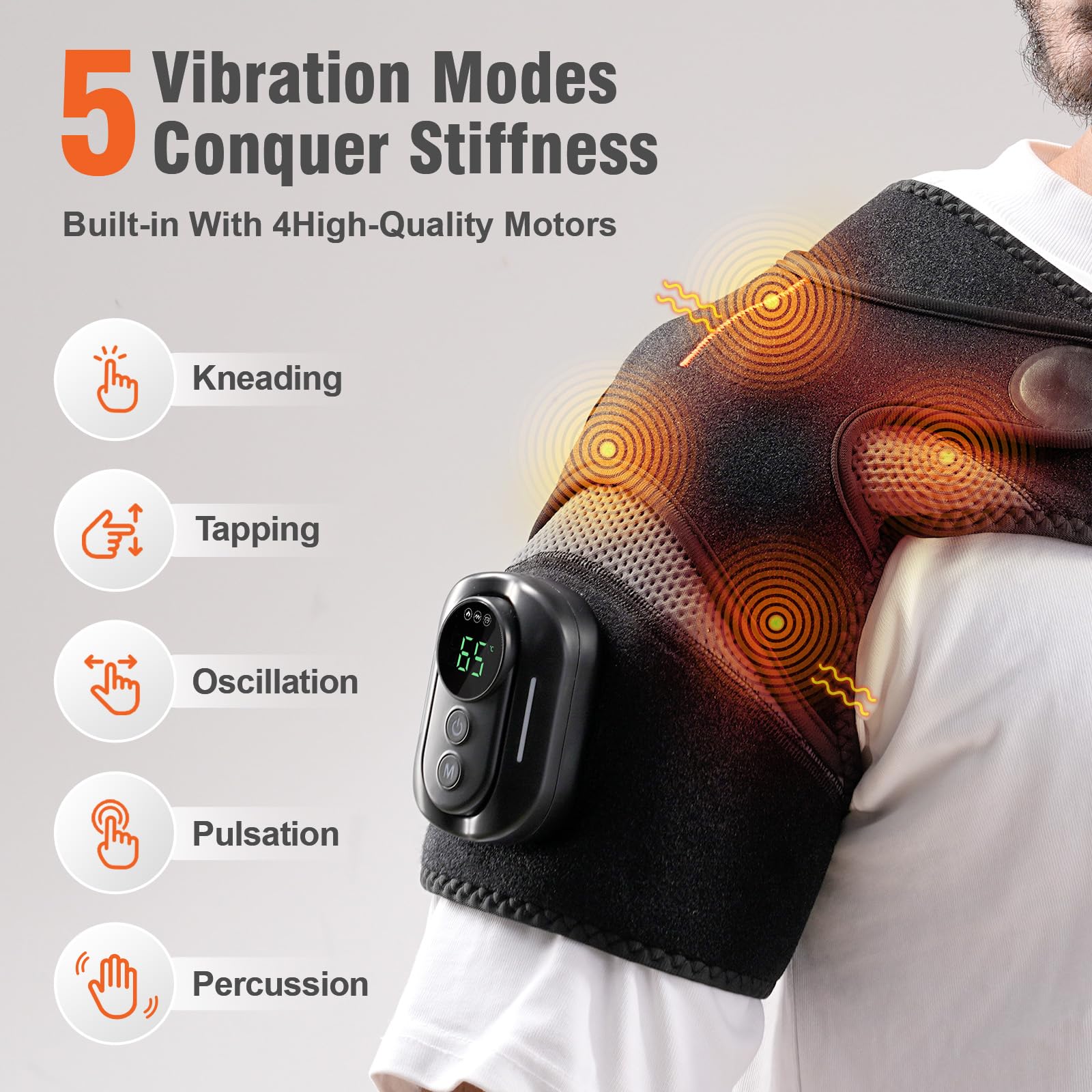 HOMVIMI cordless design lets you move freely during use.