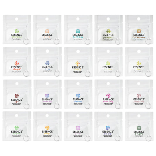 HONÉ Essence nasal diffuser ring close-up showing variety for personalized aromatherapy benefits