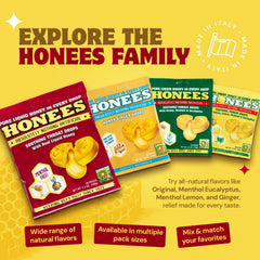 Vintage-inspired Honees packaging suggesting the original formula from the 1960s.