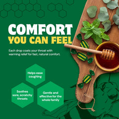 HONEES natural ingredients drops label signals clean composition