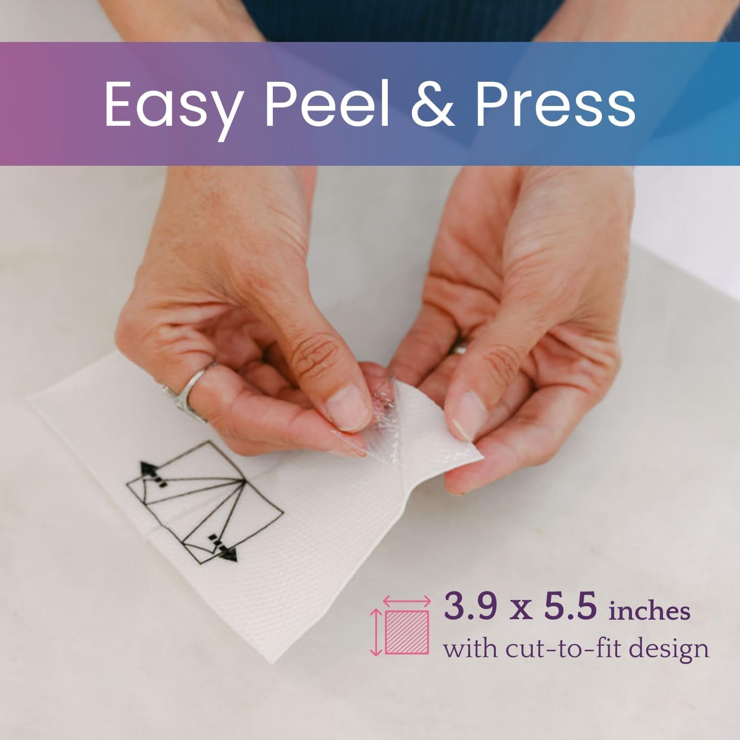 HONESTMED patch applied to knee for joint pain support.