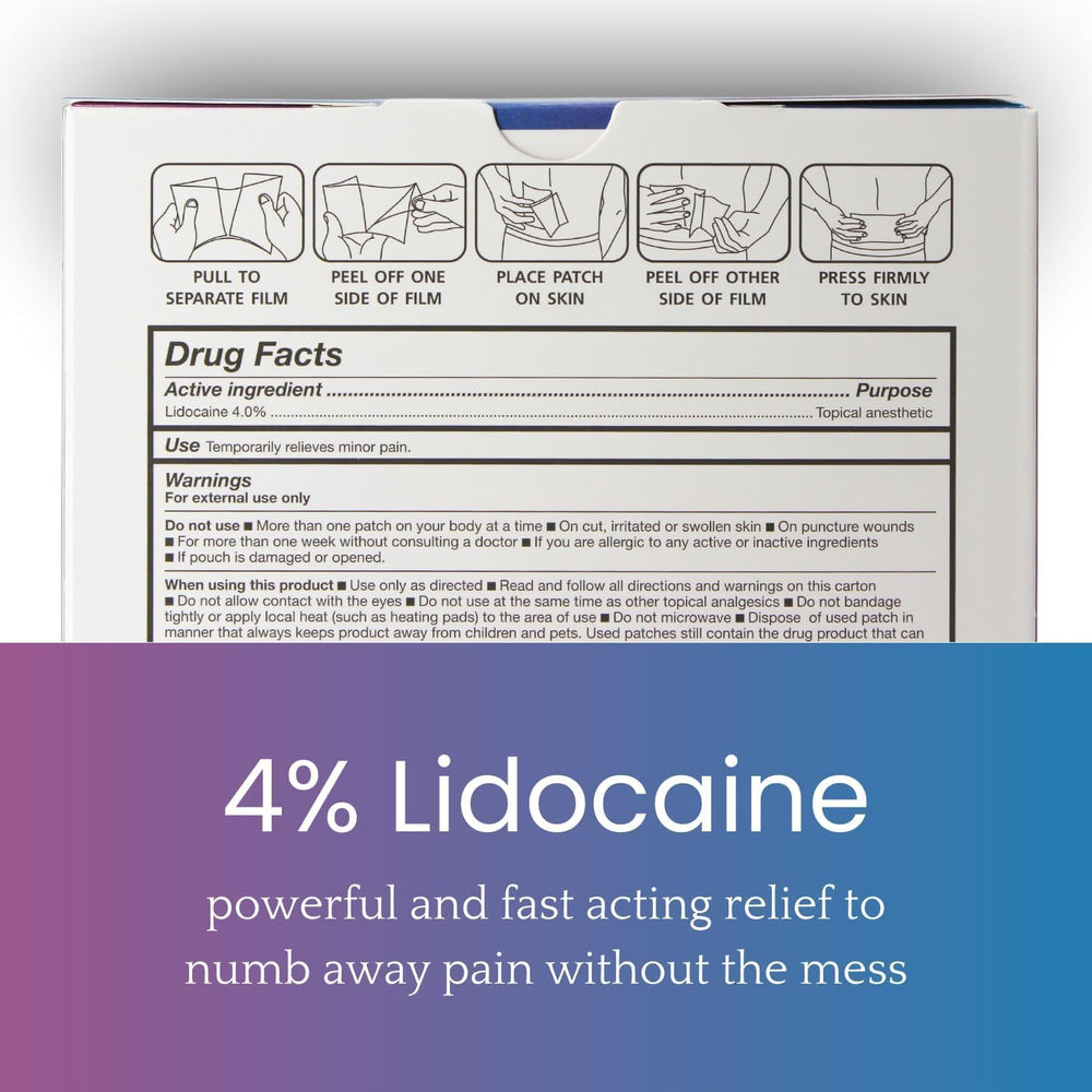 Discreet application of HONESTMED patch for on-the-go relief.