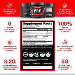 Fruit Punch flavor label highlighting zero sugar and natural sweetness