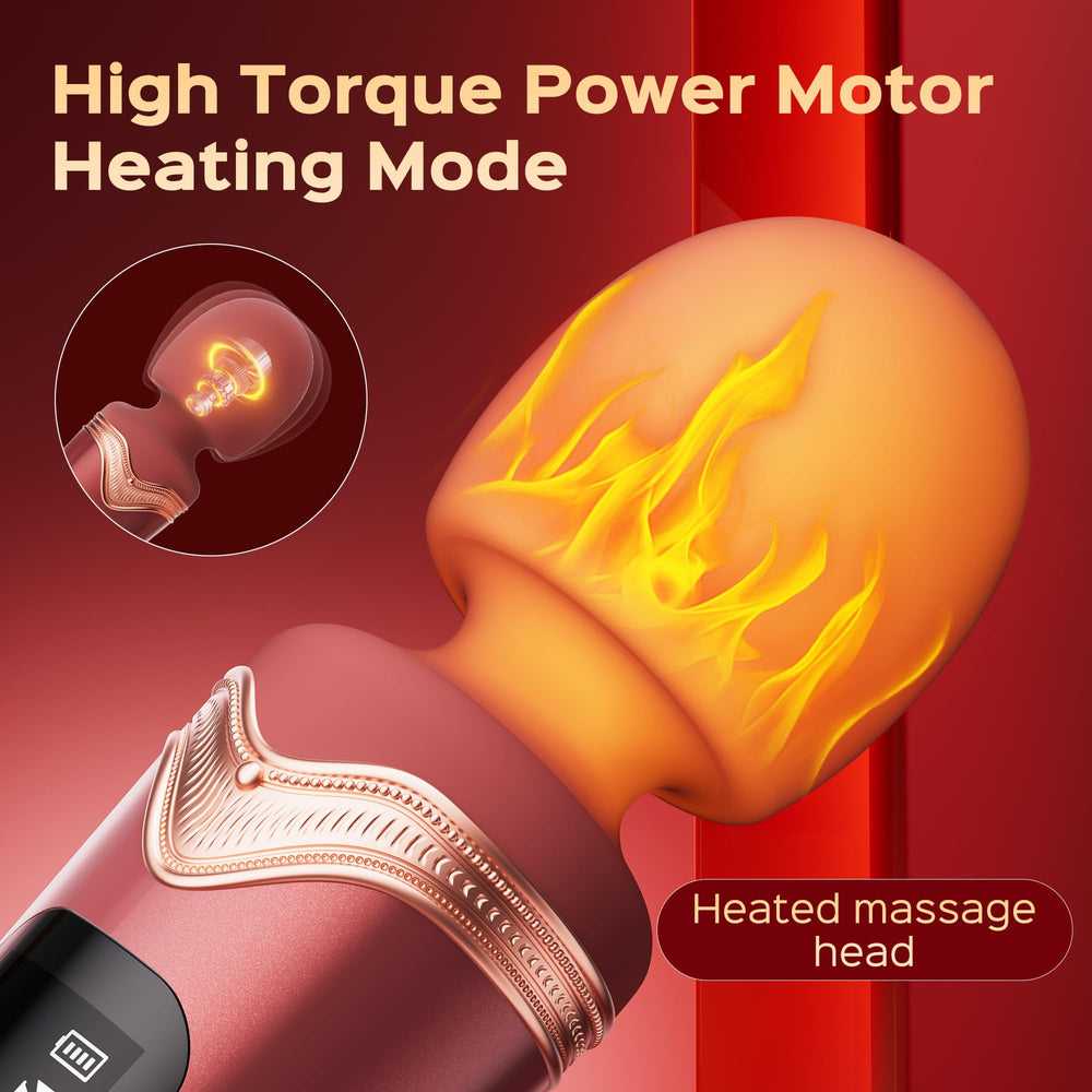Storim heated mode feature demonstrated for soothing warmth during use