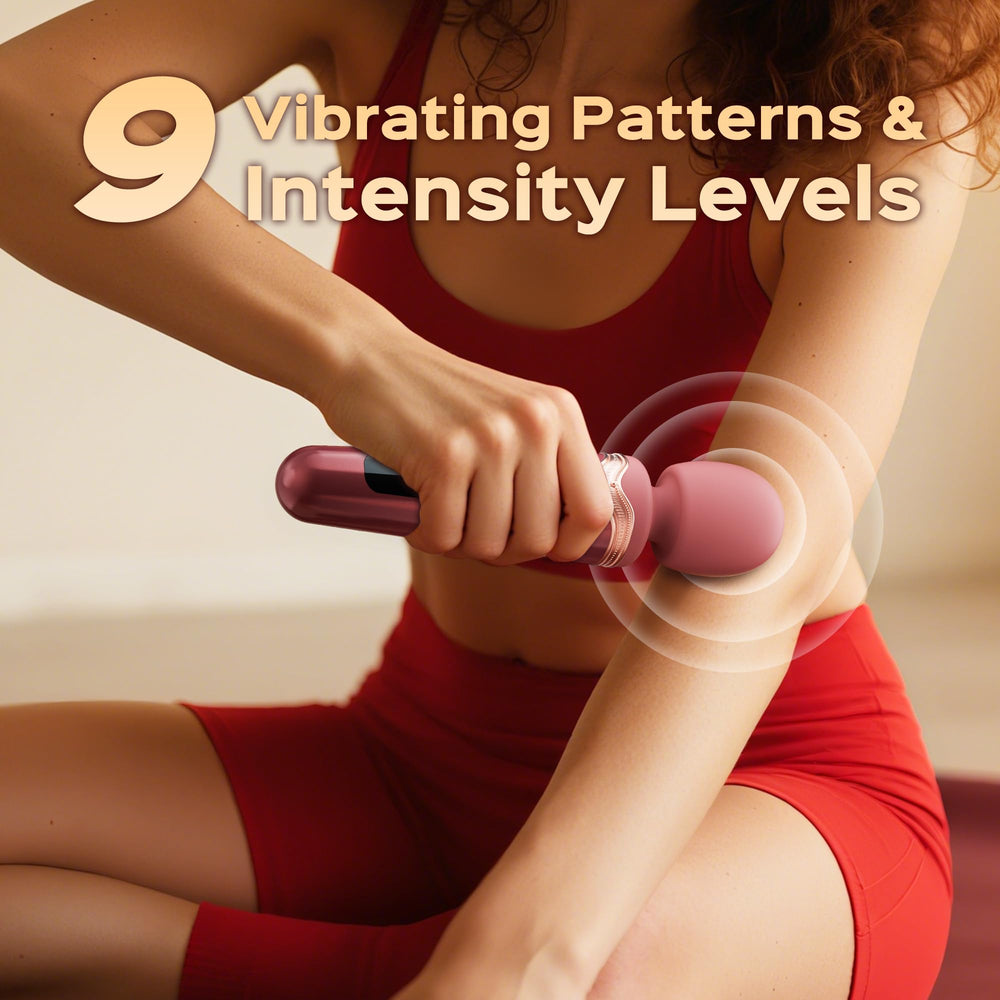 Storim massager side view highlighting ergonomic 8.5-inch handle for easy grip