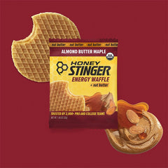 Honey Stinger waffle sits in a gym bag, ready for quick energy.