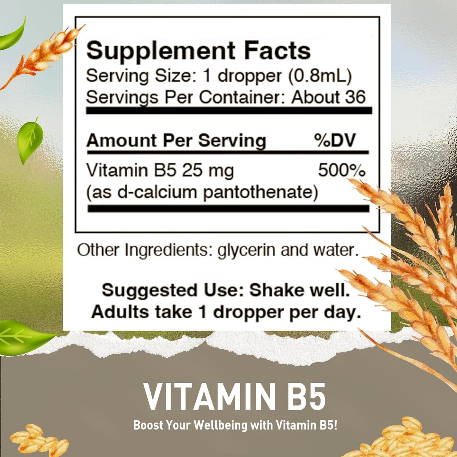 HoneyCombs B5 drops daily-use setup with glass of water.